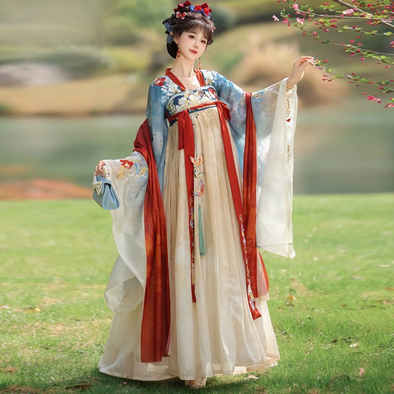 Embroidery Style - New Model[White Jade Snow]Hanfu For Women