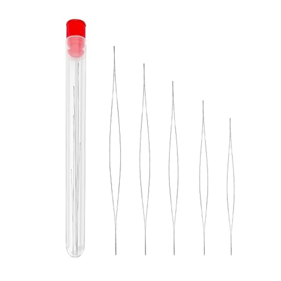 Embroidery Beads - Beading Needles 5 Sizes Seed Beads