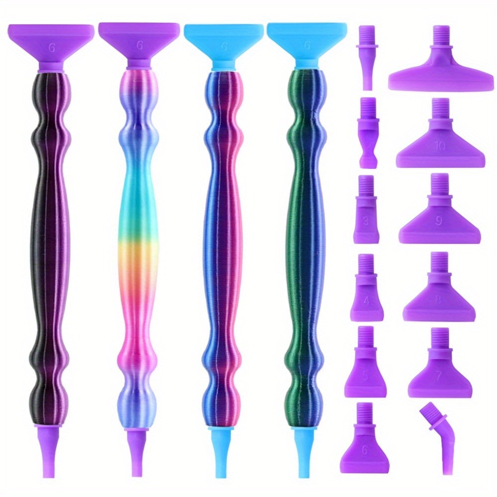 Embroidery Kit Starter - Fashion 3D Diamond Painting Pen, Colorful