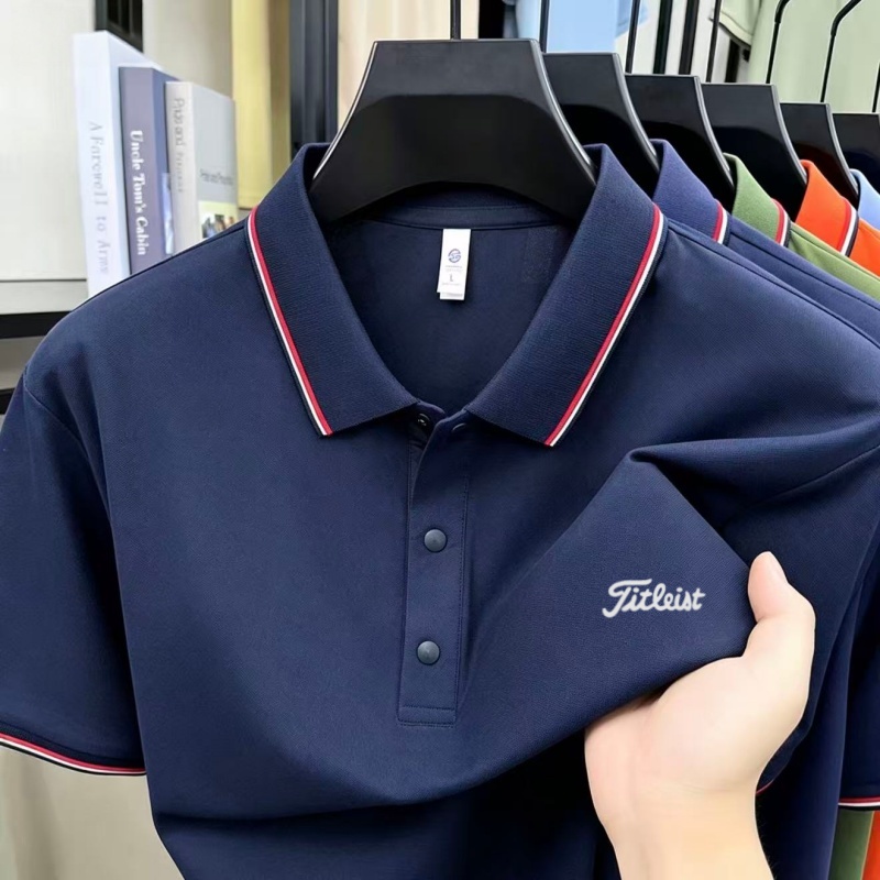 Embroidery Premium - Luxury Men's Polo Shirt Summer Quick-dry