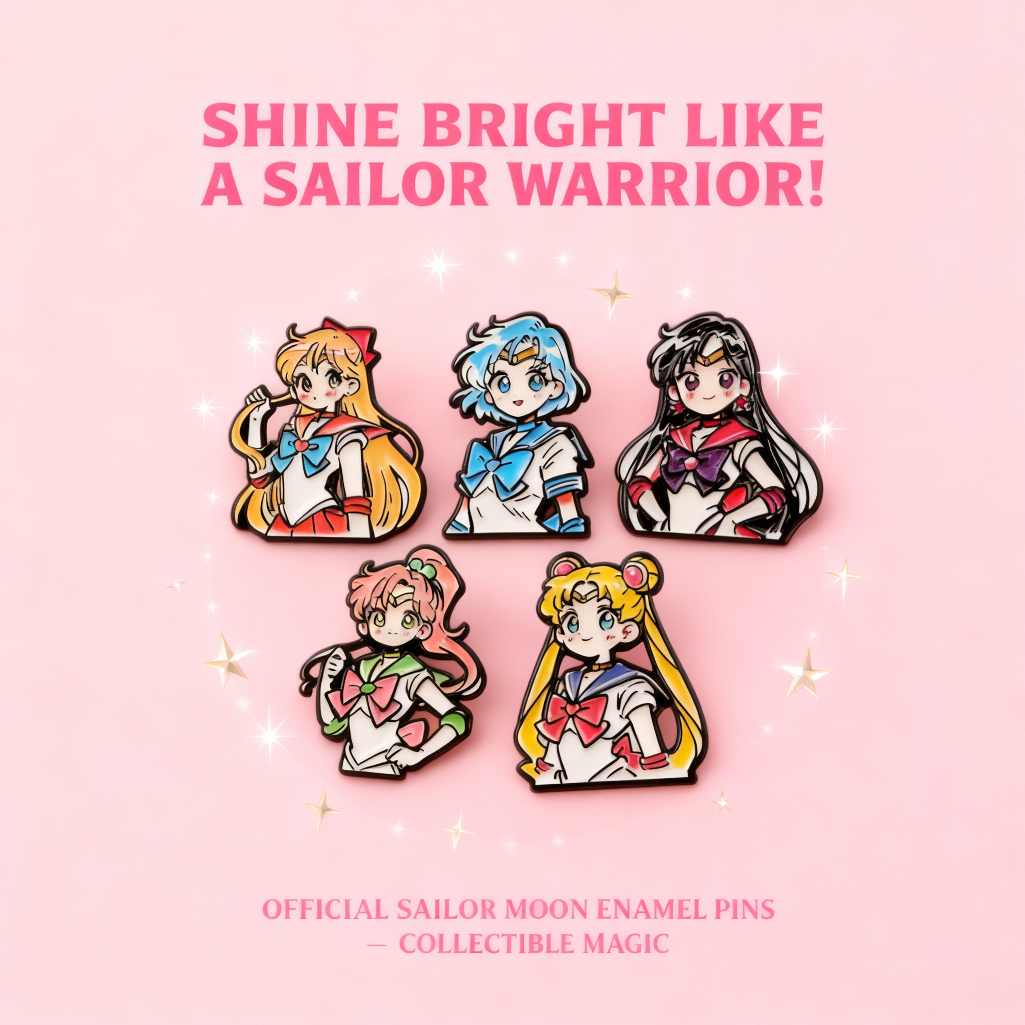 Embroidery Illustration - Manga Anime Enamel Pin Cute Girls