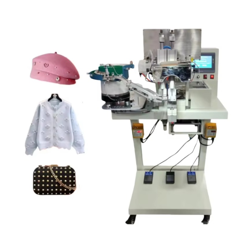 Embroidery Beads - Automatic Double Head Pearl Fixing Machine