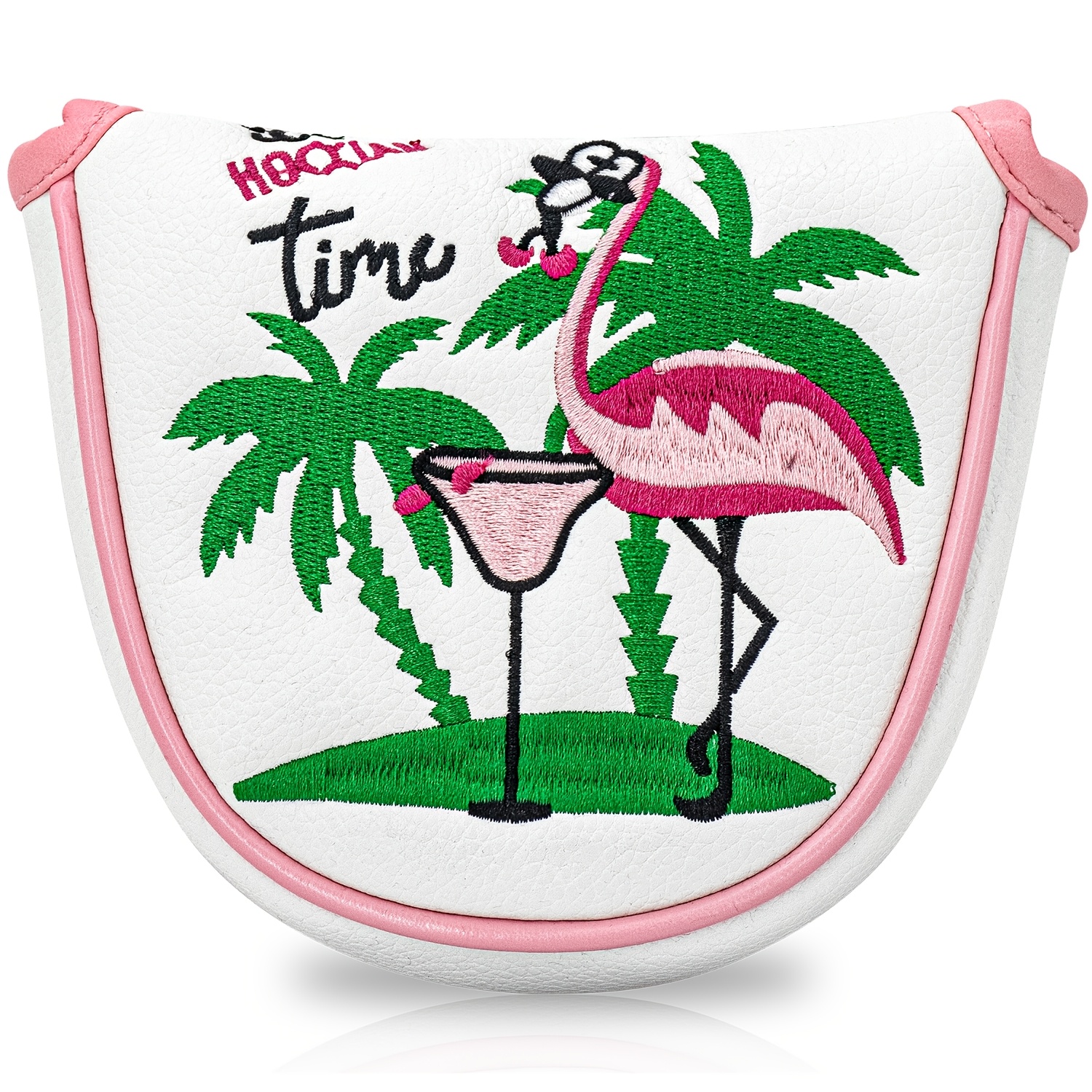 1pc Flamingo Golf Club Headcov - Embroidery Design ulasan dan harga