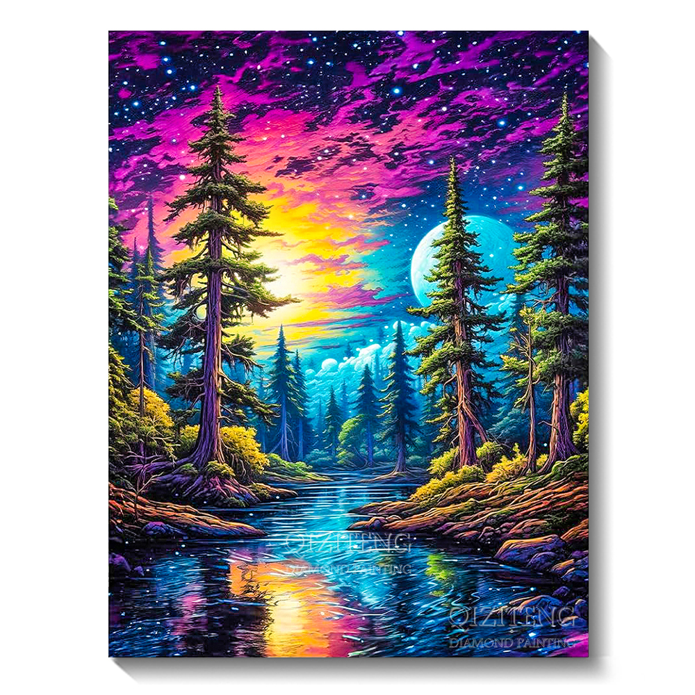 unframe 5D Diamond Art Paintin - Embroidery Wall Art ulasan dan harga