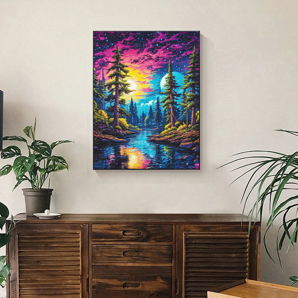 unframe 5D Diamond Art Paintin - Embroidery Wall Art ulasan dan harga