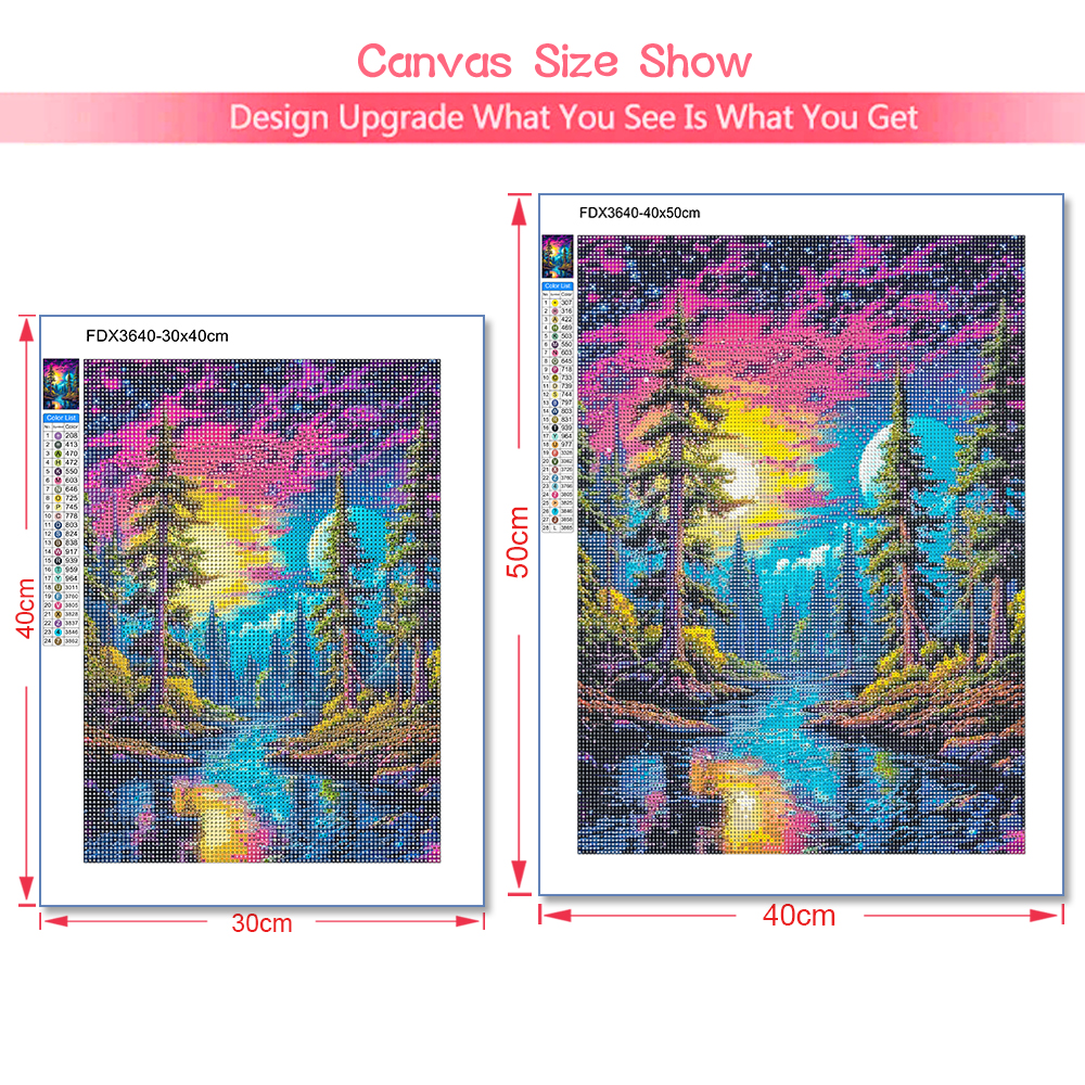 unframe 5D Diamond Art Paintin - Embroidery Wall Art ulasan dan harga