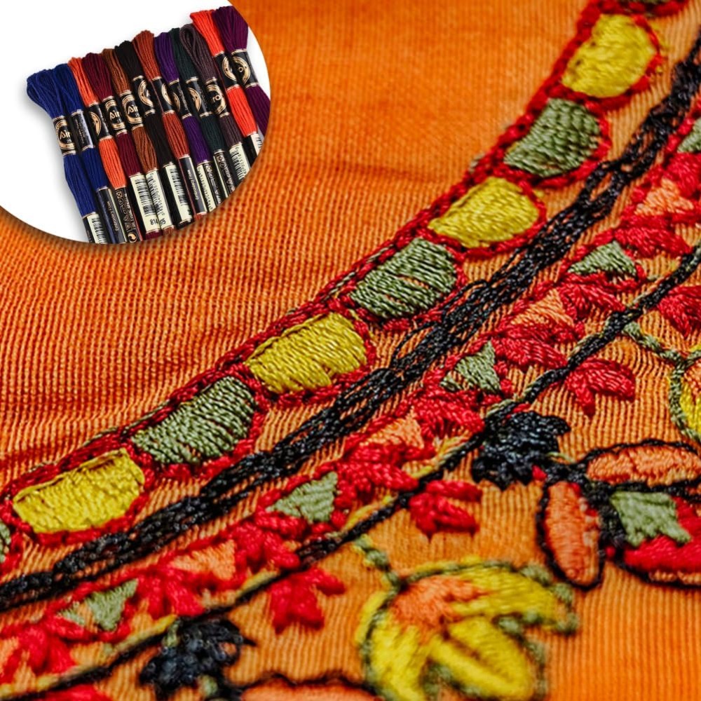 12 Skeins 6 Strands Hand Varie - Embroidery Floss ulasan dan harga