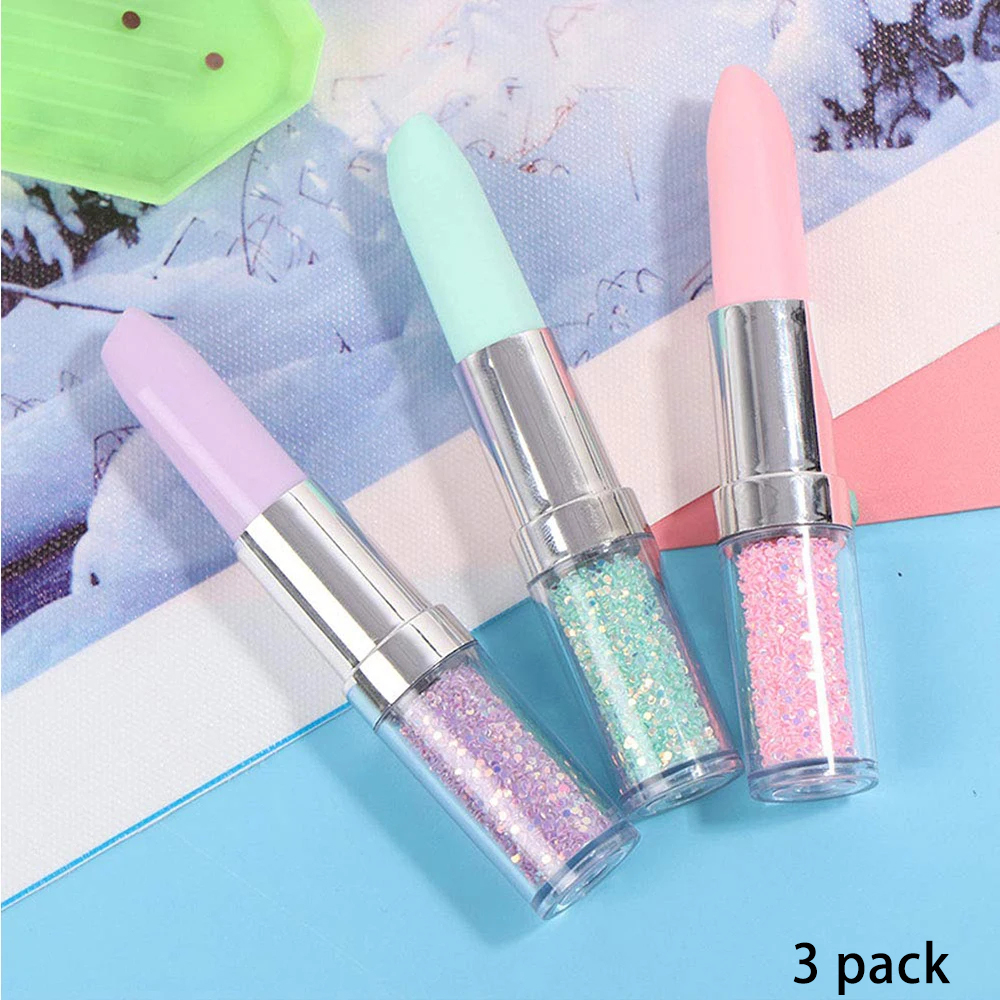 Lipstick Shape Diamond Paintin - Embroidery Kit Starter ulasan dan harga