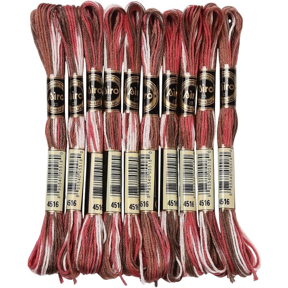 10 Skeins 6 Strands Red Embroi - Embroidery Floss ulasan dan harga