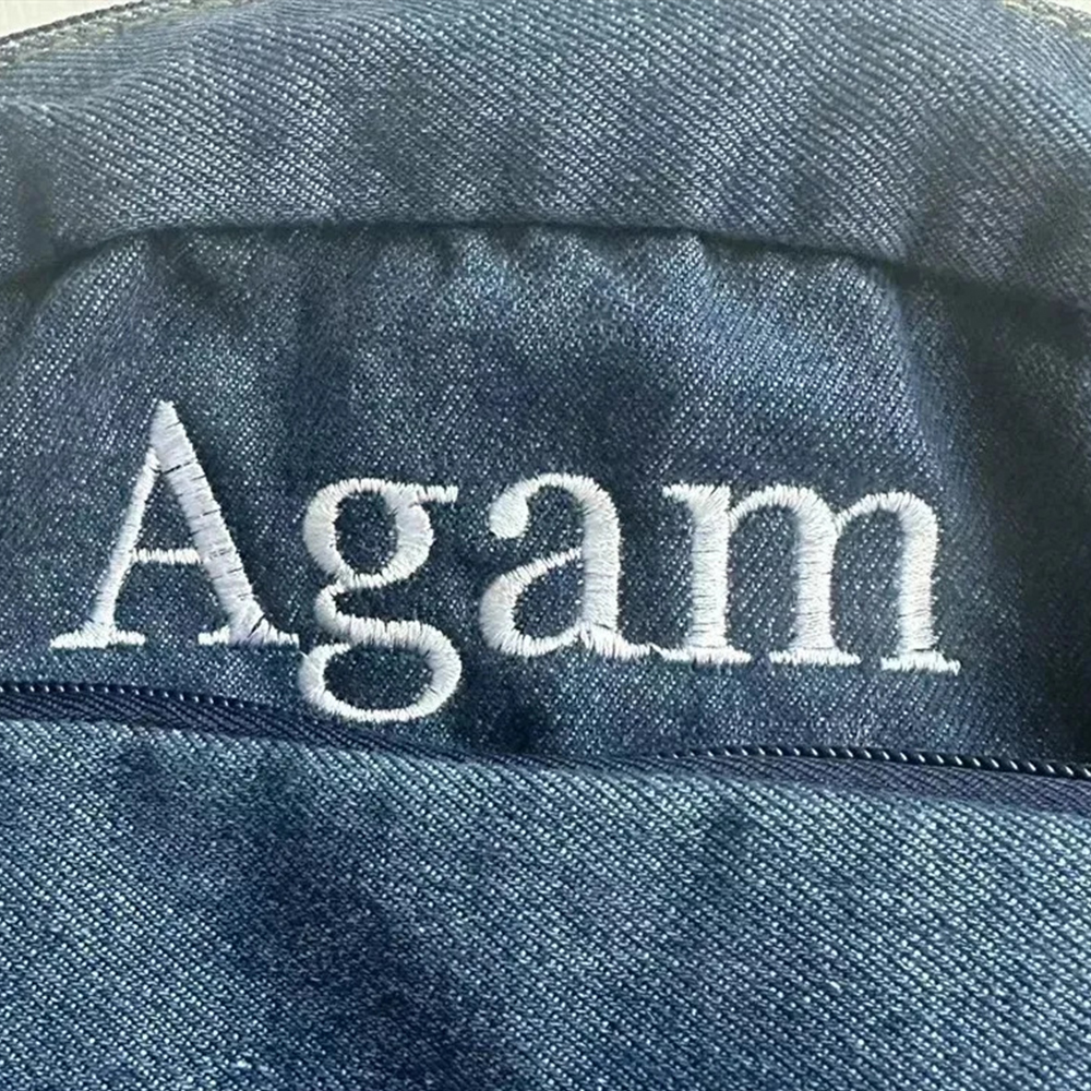 Denim Backpack Girls' New Stud - Embroidery Name ulasan dan harga