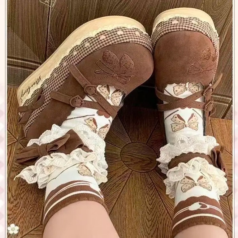 Lolita High Heels Height Incre - Embroidery Fabric ulasan dan harga