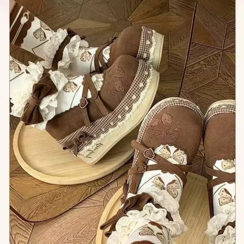 Lolita High Heels Height Incre - Embroidery Fabric ulasan dan harga