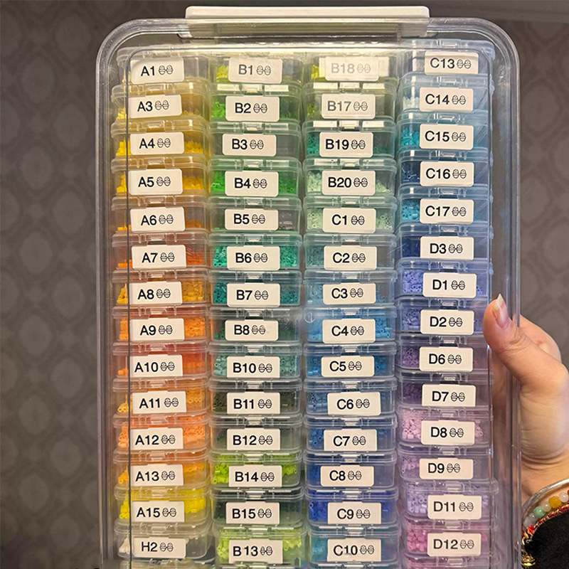 60pcs Transparent Plastic Stor - Embroidery Beads ulasan dan harga
