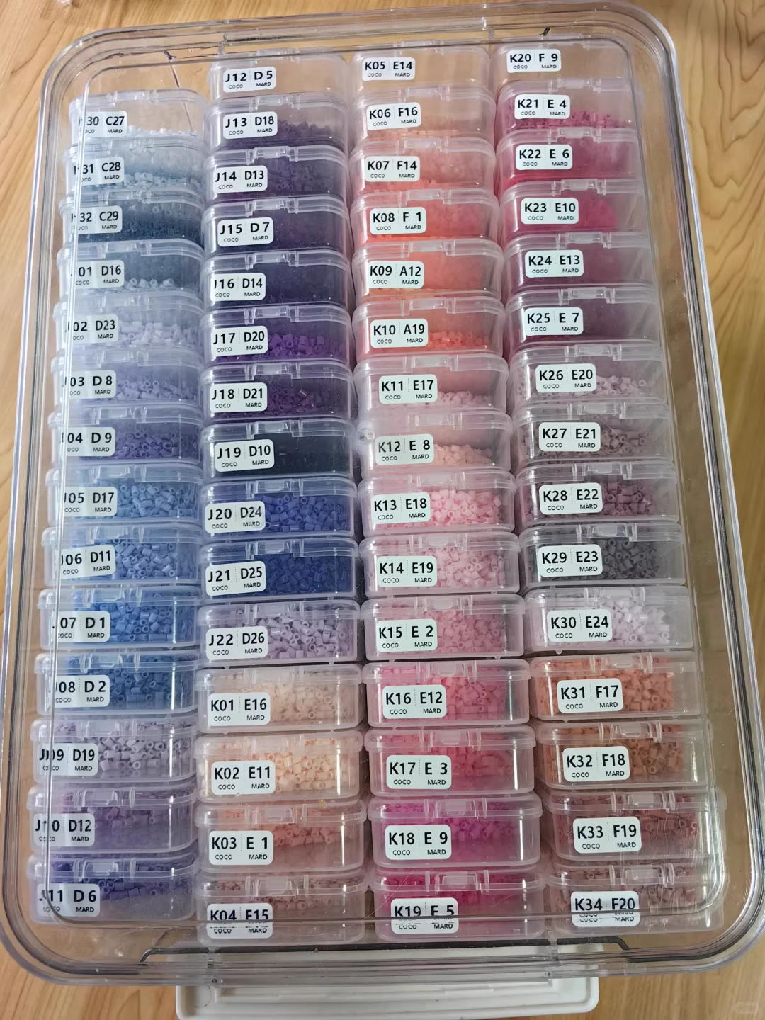 60pcs Transparent Plastic Stor - Embroidery Beads ulasan dan harga