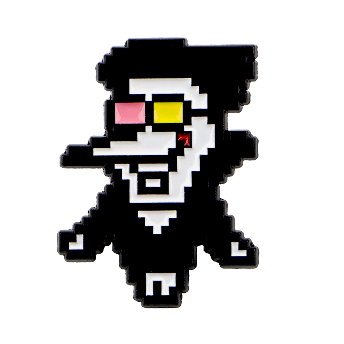 Funny Monster Enamel Pin Pixel - Embroidery Illustration ulasan dan harga