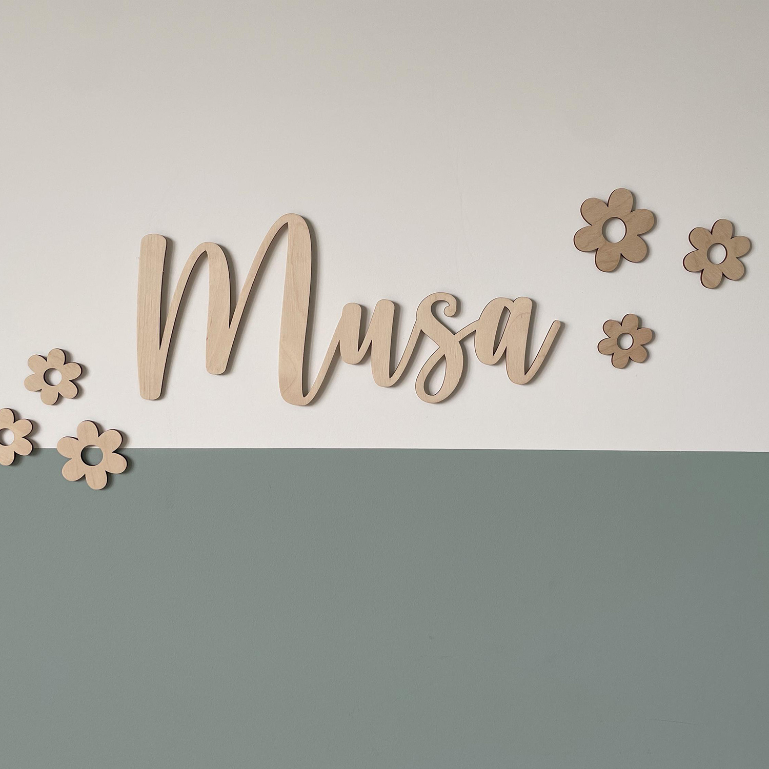 1pc personalized custom wooden - Embroidery Name ulasan dan harga