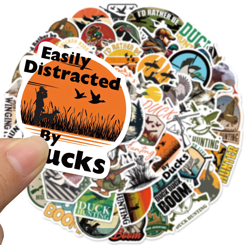 56pcs Duck Hunting Sticker For - Embroidery Wall Art ulasan dan harga