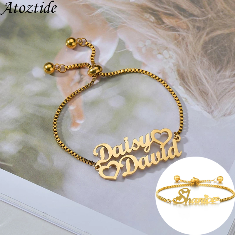 Atoztide Custom 1-2 Names Brac - Embroidery Charm ulasan dan harga