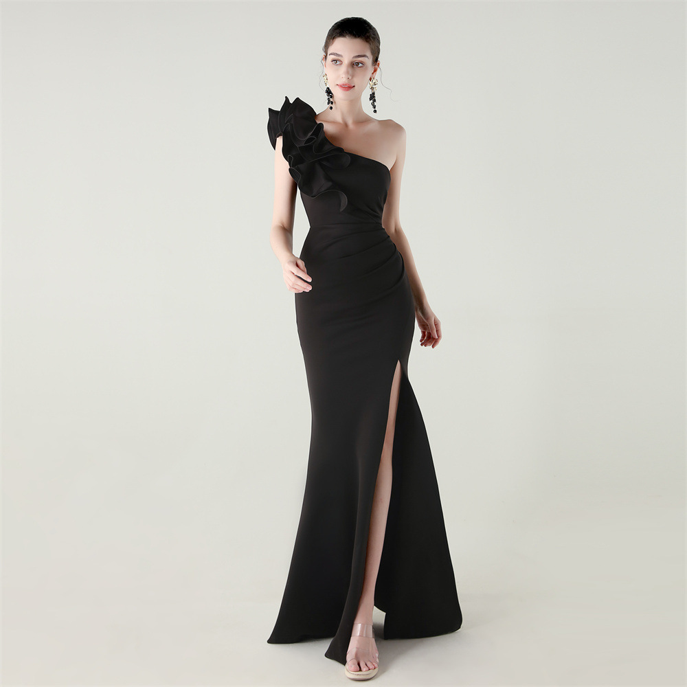 Elegant Evening Dress Women Me - Embroidery Beads ulasan dan harga