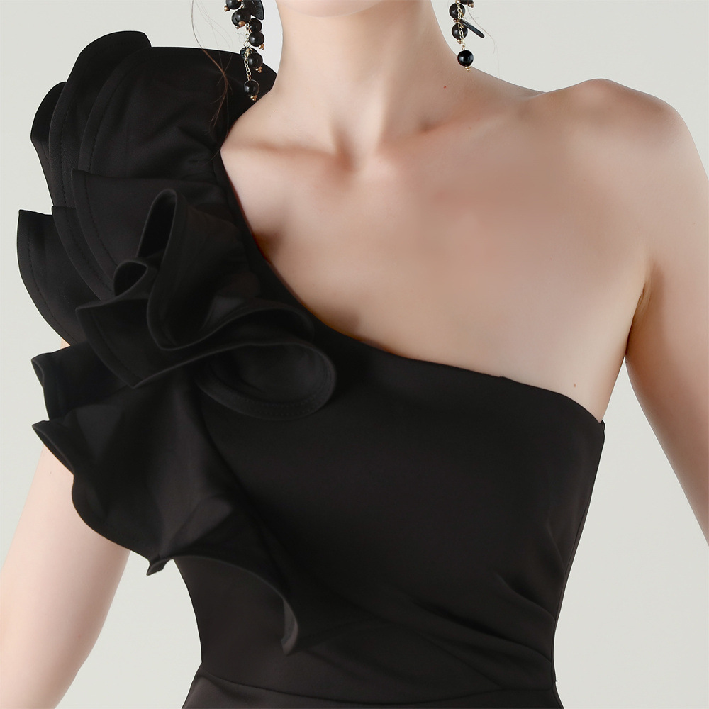 Elegant Evening Dress Women Me - Embroidery Beads ulasan dan harga