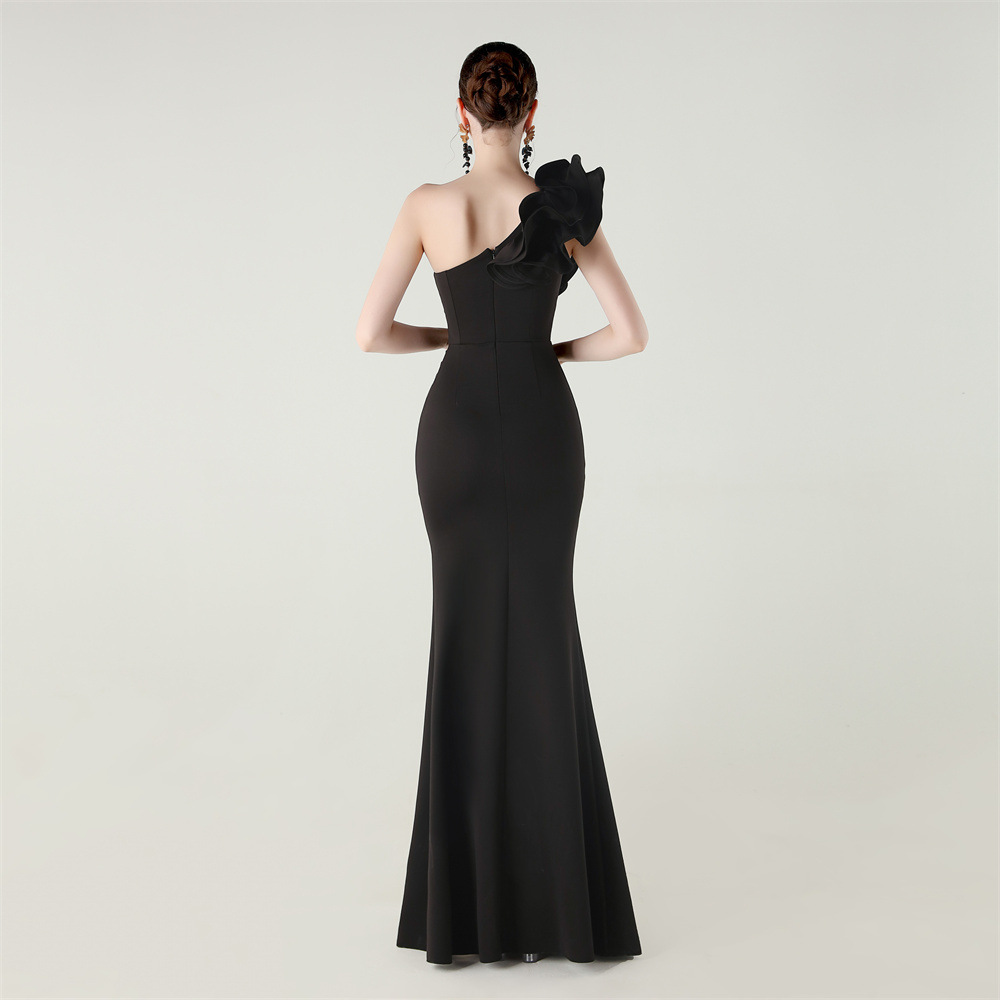 Elegant Evening Dress Women Me - Embroidery Beads ulasan dan harga