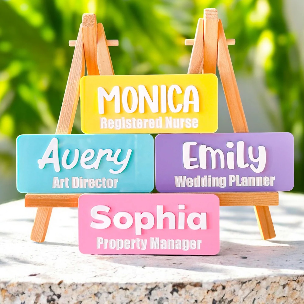 Custom Name Brooch Personalize - Embroidery Name ulasan dan harga