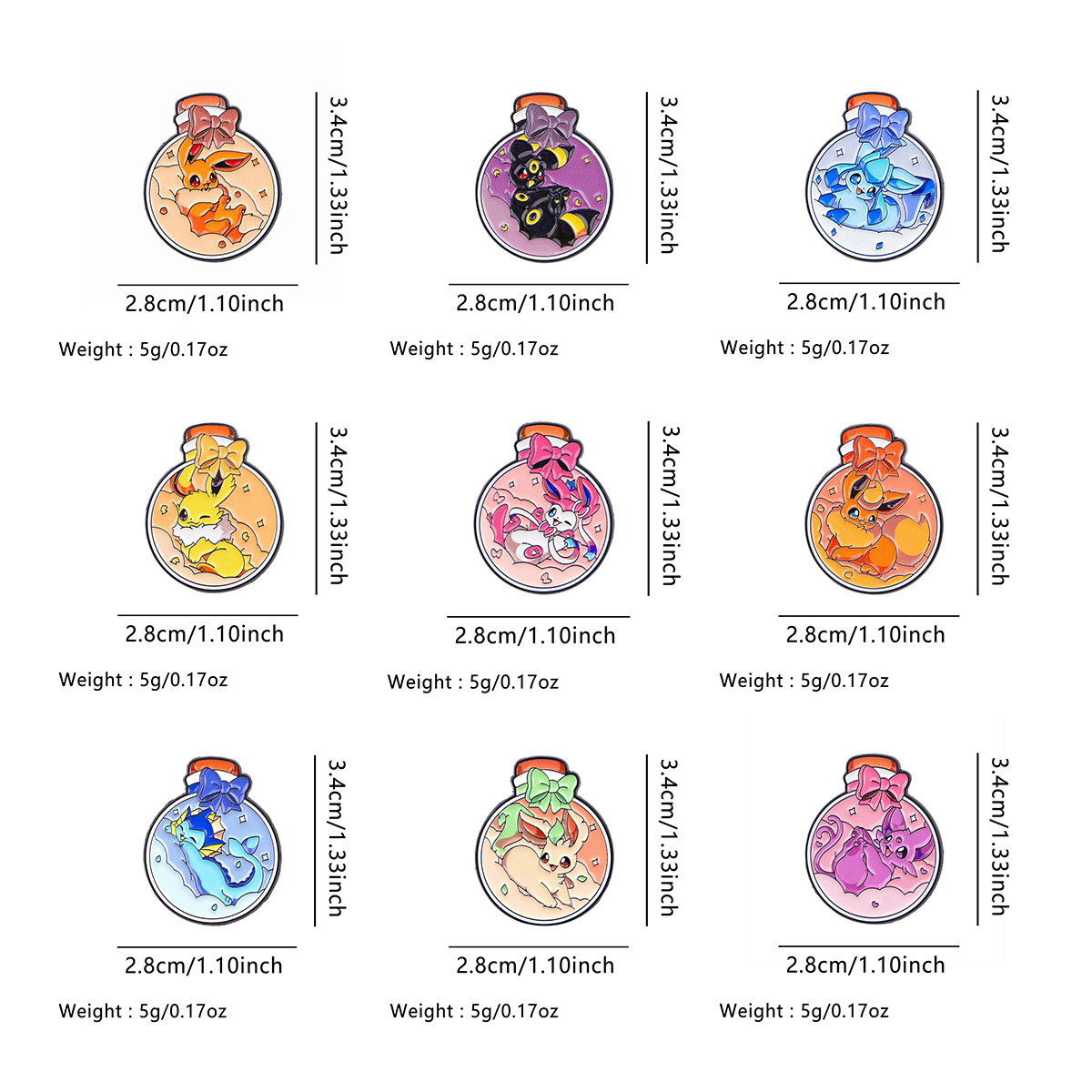 90s Anime Kawaii Elf Enamel Pi - Embroidery Illustration ulasan dan harga