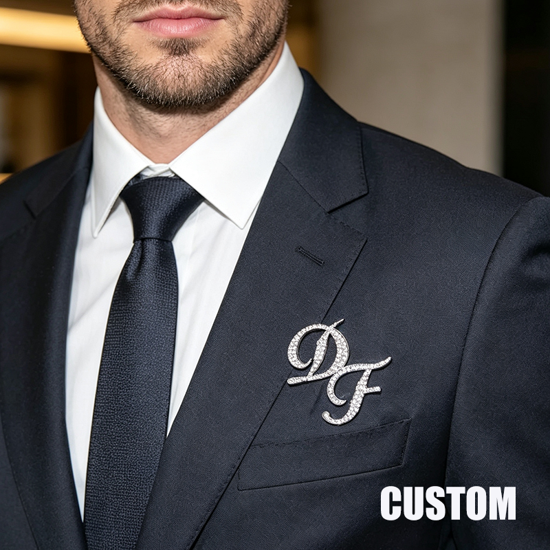 Custom Double Initials Pin,Bri - Embroidery Name ulasan dan harga