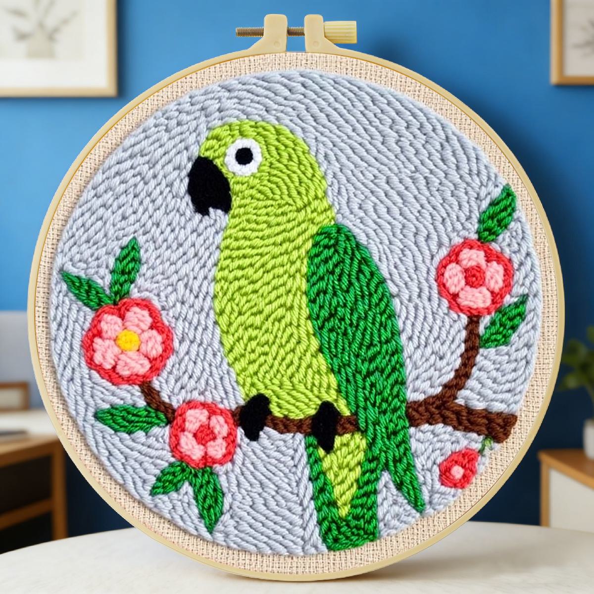 20X20CM/7.87inch Animal - Bird - Punch Needle Handle ulasan dan harga