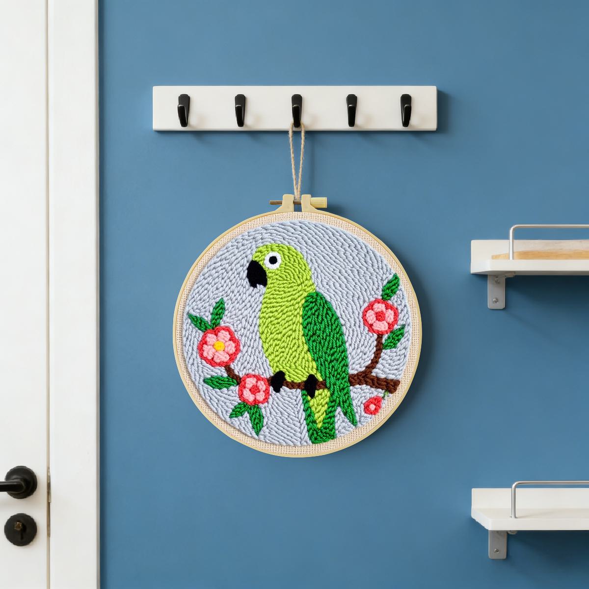 20X20CM/7.87inch Animal - Bird - Punch Needle Handle ulasan dan harga
