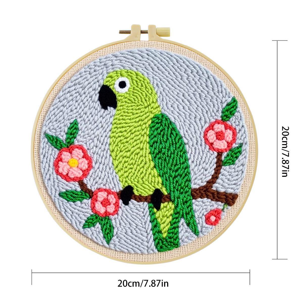 20X20CM/7.87inch Animal - Bird - Punch Needle Handle ulasan dan harga
