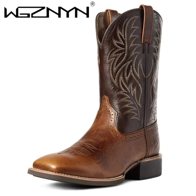 Men High Boots Embroidery Retr - Embroidery Design ulasan dan harga