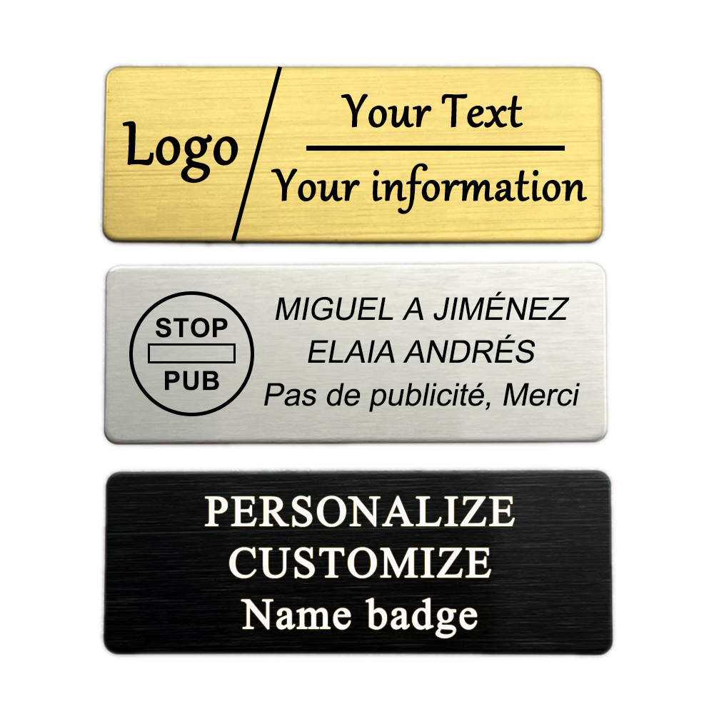 6/7x2CM Engraved Your Logo Tex - Embroidery Name ulasan dan harga