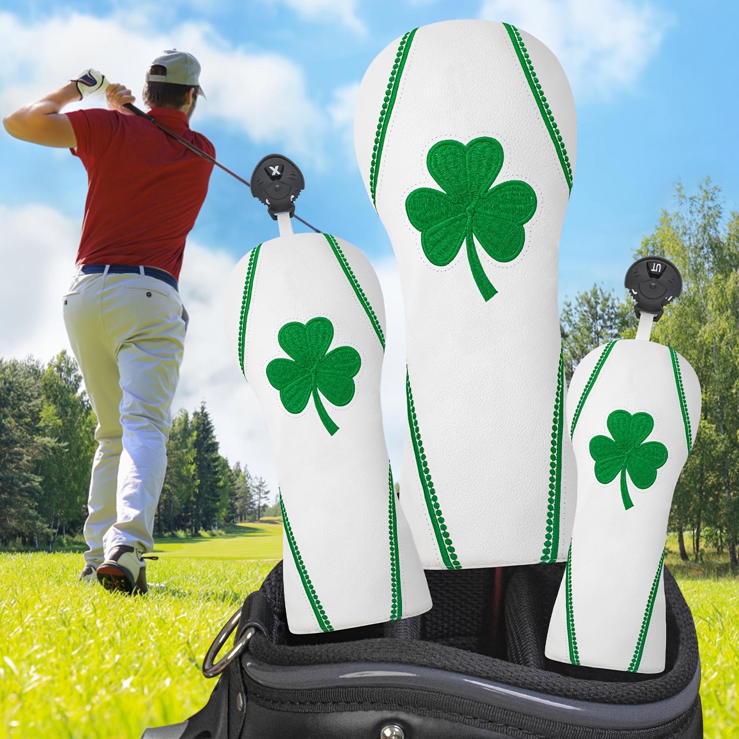1pc/4pcs Golf Club Head Covers - Embroidery Design ulasan dan harga