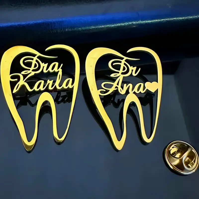 1PC Customized Teeth Dentist N - Embroidery Name ulasan dan harga