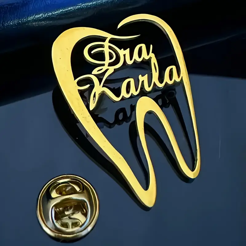 1PC Customized Teeth Dentist N - Embroidery Name ulasan dan harga