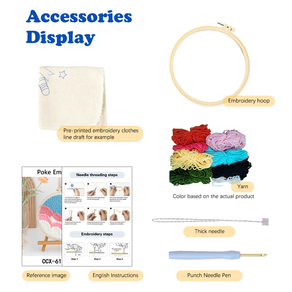 GATYZTORY punch needle embroid - Punch Needle Handle ulasan dan harga