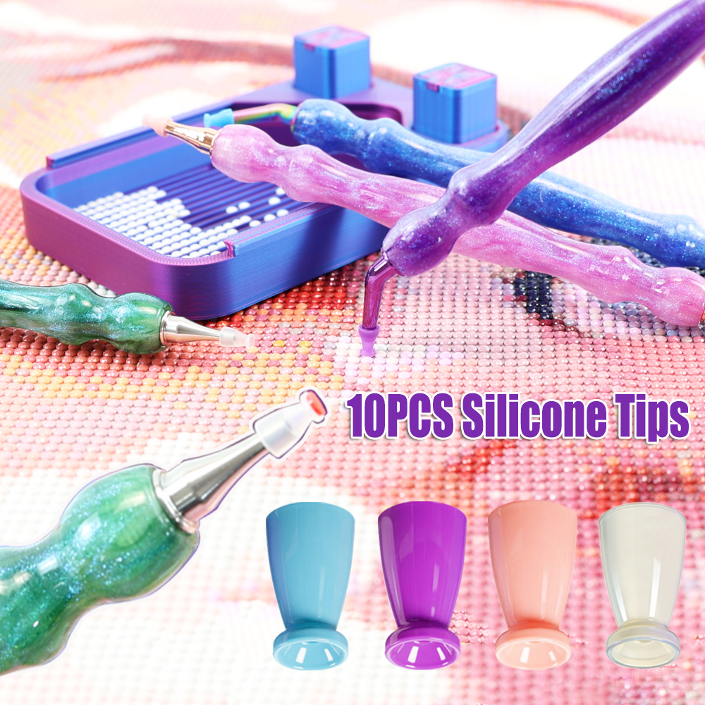 10PCS Mini Silicone Tips For D - Embroidery Kit Starter ulasan dan harga