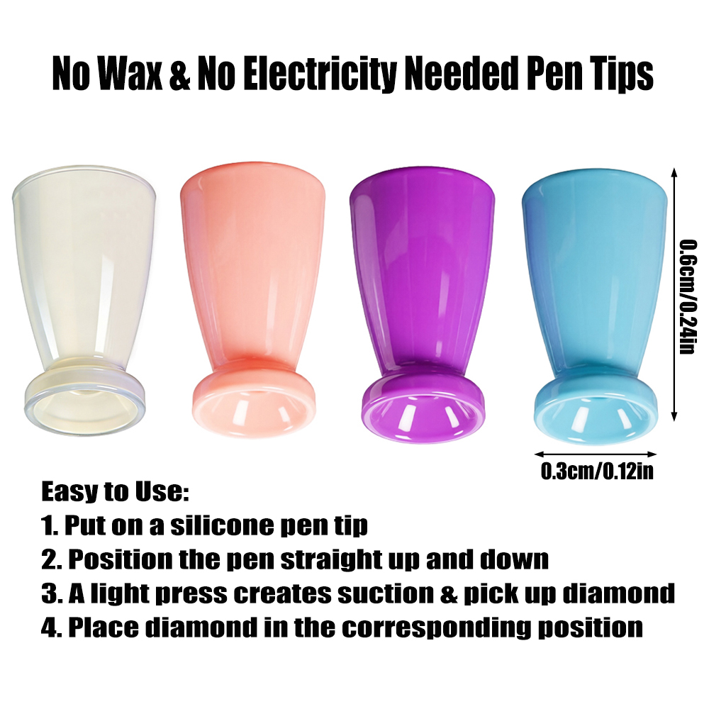 10PCS Mini Silicone Tips For D - Embroidery Kit Starter ulasan dan harga
