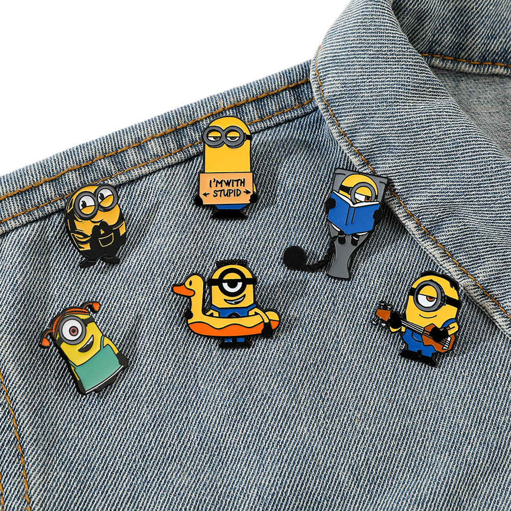 Minions Metal Badge European a - Embroidery Illustration ulasan dan harga