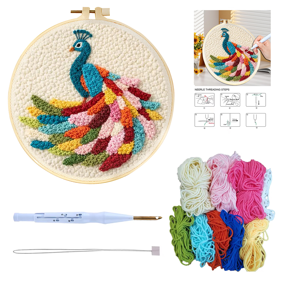 Punch Needle Embroidery Starte - Punch Needle Handle ulasan dan harga