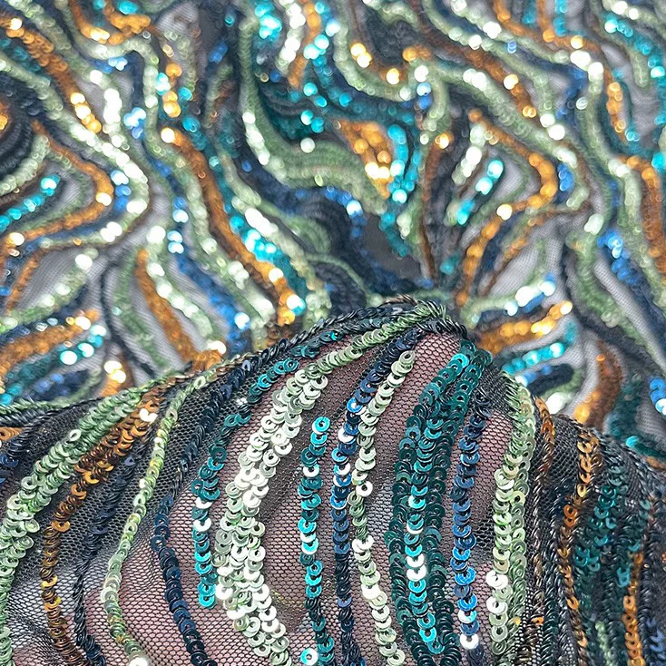 1yard Colorful sequin bead tub - Embroidery Beads ulasan dan harga