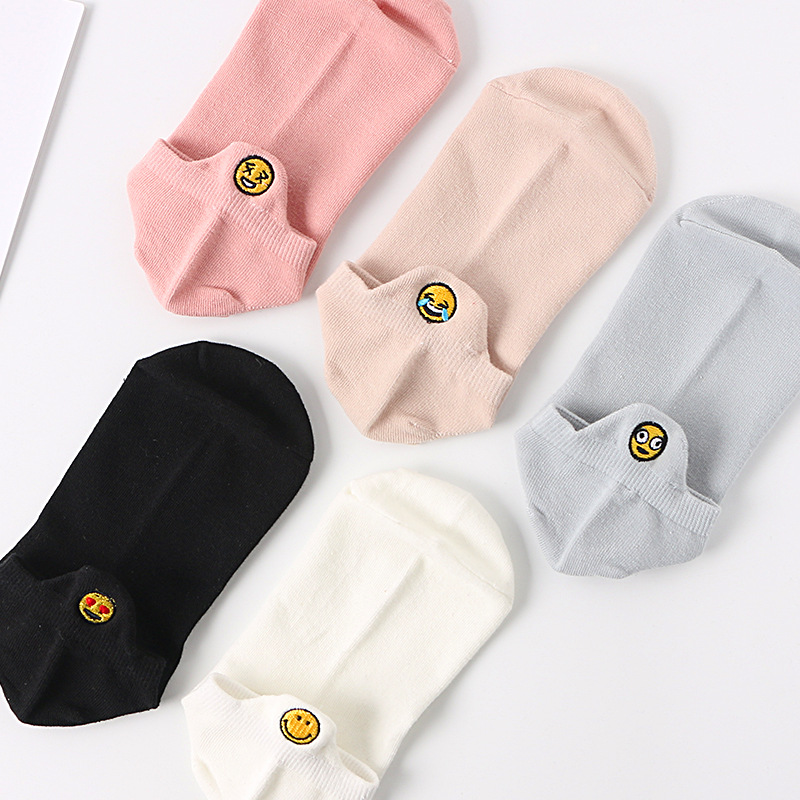 Love Heart Women Socks Embroid - Embroidery Love ulasan dan harga