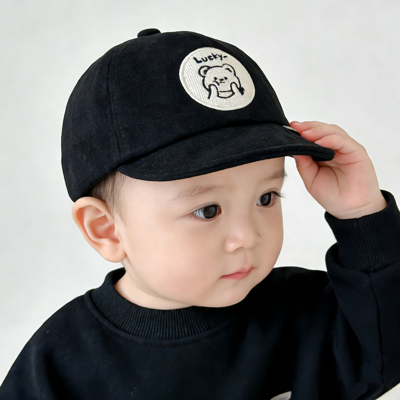 Solid Color Baby Baseball Hat  - Embroidery Letter ulasan dan harga