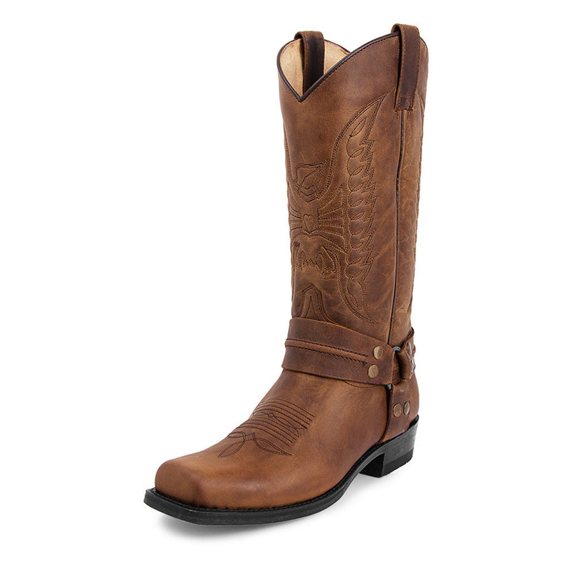 New Men's Motorcycle Boots Fas - Embroidery Fabric ulasan dan harga