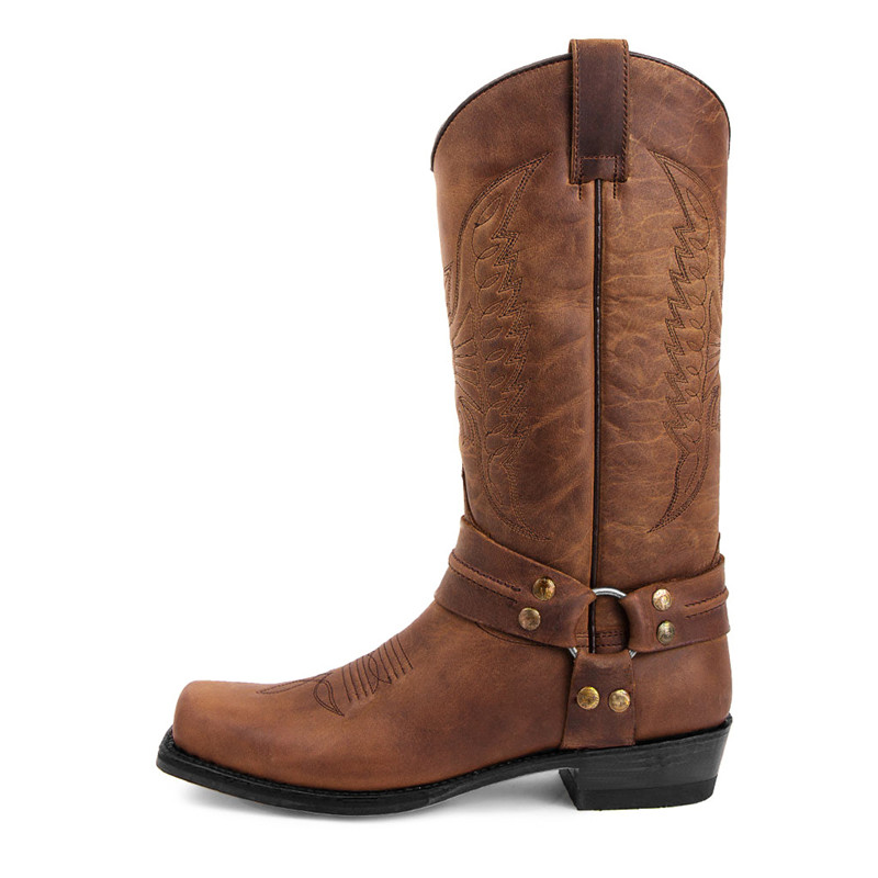 New Men's Motorcycle Boots Fas - Embroidery Fabric ulasan dan harga