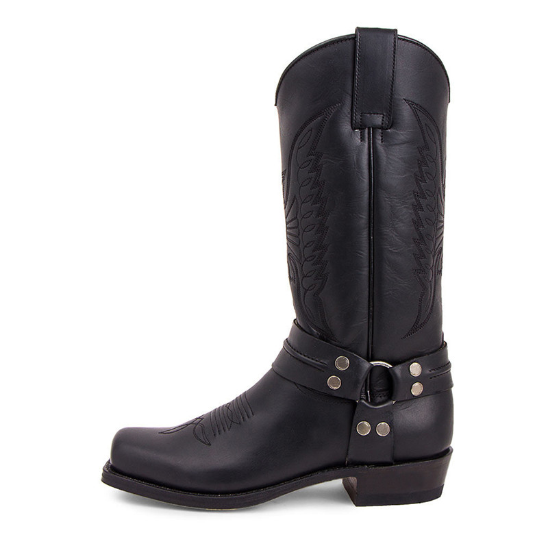 New Men's Motorcycle Boots Fas - Embroidery Fabric ulasan dan harga