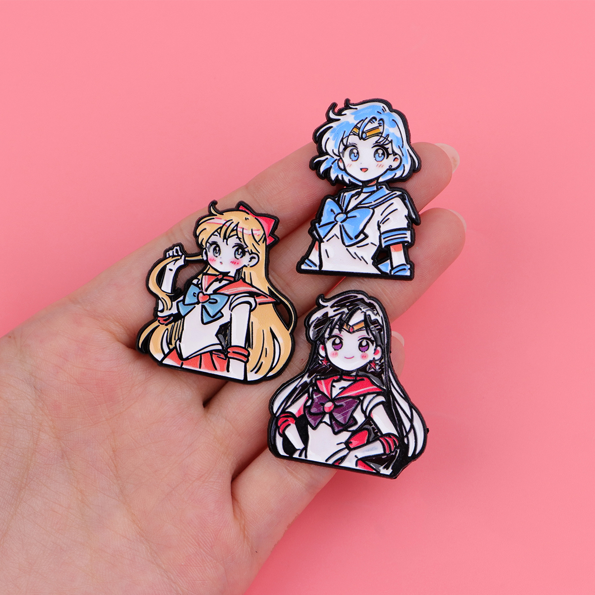 Manga Anime Enamel Pin Cute Gi - Embroidery Illustration ulasan dan harga