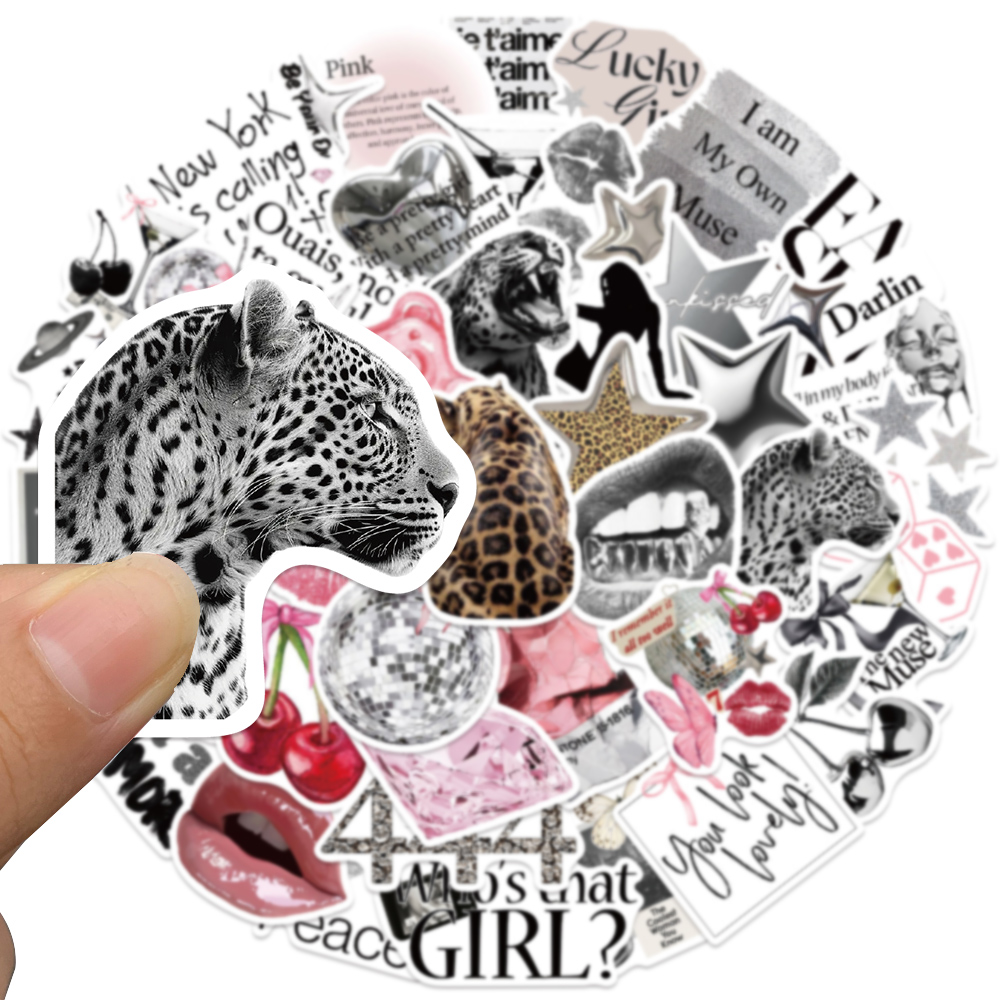 50pcs Silver Lucky Sticker Fas - Embroidery Wall Art ulasan dan harga
