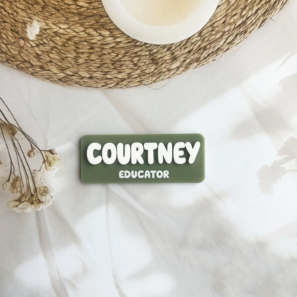 Custom Name Brooch Personalize - Embroidery Name ulasan dan harga